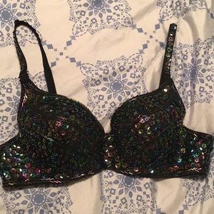 Sequence costume bra top